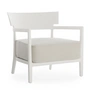 Kartell - Cara Outdoor armchair, frame white matt / cover white
