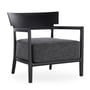Kartell - Cara armchair, frame black matt / cover black