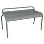 Fermob - Luxembourg Garden bench without backrest 90 cm, lapilli gray