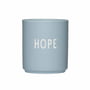 Design Letters - AJ Favourite porcelain mug, Hope / light blue