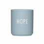 Design Letters - AJ Favourite Porcelain mug, Hope / light blue