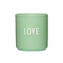 Design Letters - AJ Favourite porcelain mug, Love / green bliss