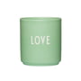 Design Letters - AJ Favourite Porcelain mug, Love / green bliss