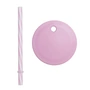 Design Letters - Straw lid for Kids Eco cup & drinking glass, purple