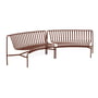 Hay - Palissade Park Dining Bench , In / In (set of 2), iron red