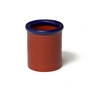 NINE - ROD Vessel, Ø x H 15.3 x 17.5 cm, dark blue / terracotta