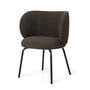 ferm Living - Rico Dining Chair, dark gray (Kvadrat Hallingdal - 376)