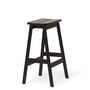 Form & Refine - Angle Bar stool H 65 cm, beech black stained