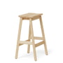 Form & Refine - Angle Bar stool H 65 cm, beech white oiled