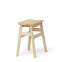 Form & Refine - Angle Standard Stool, white oiled beech