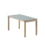 Muuto - Couple Coffee table, 84 x 40 cm, 1 Plain, oak / pale blue