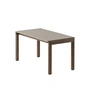 Muuto - Couple Coffee table, 84 x 40 cm, 1 Plain, dark oiled oak / taupe