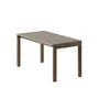 Muuto - Couple Coffee table, 84 x 40 cm, 1 Wavy, dark oiled oak / taupe