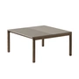 Muuto - Couple Coffee table, 84 x 80 cm, 1 Plain 1 Wavy, dark oiled oak / taupe