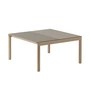 Muuto - Couple Coffee table, 84 x 80 cm, 1 Plain 1 Wavy, oak / taupe