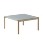 Muuto - Couple Coffee table, 84 x 80 cm, 2 Plain, oak / pale blue