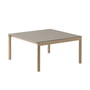Muuto - Couple Coffee table, 84 x 80 cm, 2 Plain, oak / taupe