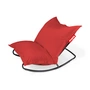 Fatboy - Rock 'n' Roll Lounge Chair, black + Original Outdoor Beanbag, red