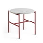 Hay - Rebar Side table Ø 45 x H 40.5 cm, marble gray / barn red