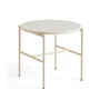 Hay - Rebar Side table Ø 45 x H 40.5 cm, marble beige / alabaster