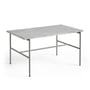 Hay - Rebar Side table rectangular, marble gray / fossil gray