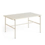 Hay - Rebar Side table rectangular, marble beige / alabaster