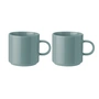 Stelton - Coffee cup, dusty green (set of 2)