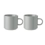 Stelton - Coffee cup, light gray (set of 2)