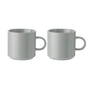 Stelton - Coffee cup, light gray (set of 2)