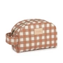 Nobodinoz - Hyde Park Cosmetic bag, terracotta checks