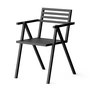NINE - 19 Outdoors Stacking Armchair, black