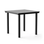 NINE - Dining Table, square, 80 x 80 cm, black (RAL 9011)