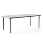NINE - 19 Outdoors Dining Table, rectangular, 200 x 90 cm, gray