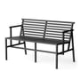NINE - 19 Outdoors Dining Garden bench 125 x 75 cm, black (RAL 9011)