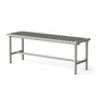 NINE - 19 Outdoors garden bench 122 x 45 cm, gray (RAL 120 70 05)