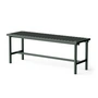 NINE - 19 Outdoors garden bench 122 x 45 cm, green (RAL 200 20 10)