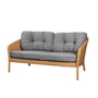 Cane-Line - Ocean large 2 seater sofa, natural / dark gray