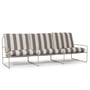 ferm Living - Desert Stripe Outdoor 3 seater sofa, cashmere / chocolate
