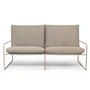 Ferm Living - Desert Dolce Outdoor 2-seater sofa - Cashmere / dark sand