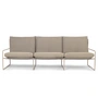 Ferm Living - Desert Dolce Outdoor 3-seater sofa, cashmere / dark sand