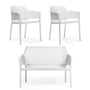 Nardi - Net bench + 2x Net armchair, white