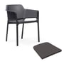 Nardi - Net armchair with seat pad, anthracite