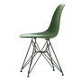 Vitra - Eames Plastic Side Chair DSR RE, forest / dark green (basic dark plastic glides)