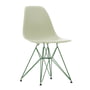 Vitra - Eames Plastic Side Chair DSR, pebble / Eames Sea Foam Green (plastic glides basic dark)