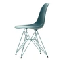 Vitra - Eames Plastic Side Chair DSR RE, sea blue / sky blue (basic dark plastic glides)