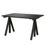 String - Works Desk, black, table top 120 x 78 cm