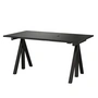 String - Works Desk, black, table top 140 x 78 cm