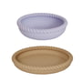OYOY - Mellow plate & bowl, light rubber / lavender (set of 2)