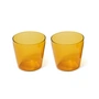 NINE - Milk Drinking glass, yellow (set of 2)