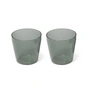 NINE - Milk Drinking glass, gray (set of 2)